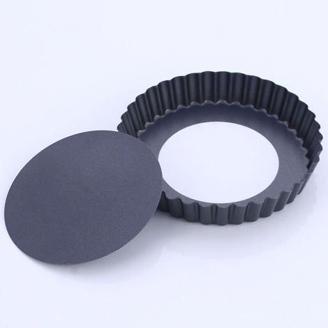 Moule à tarte, pizza ou gâteau rond en acier au carbone antiadhésif de 20/15/23 cm (8/6/9 pouces), motif chrysanthème.(8 pouces) (1/4)