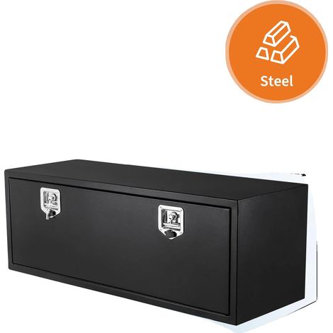 Caja de herramientas para debajo del camión, construcción de acero resistente, cerradura con manija en T, 30 pulgadas (1/2)
