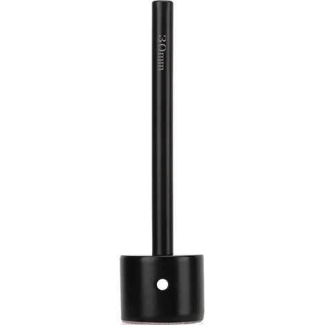 Poinçon à lanière 30mm en acier inoxydable, lame tranchante pour coupe rapide, aspect noir, idéal pour le travail du cuir en DIY. (1/5)