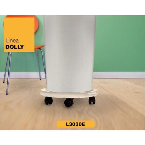 Piattaforma con ruote artplast superficie antiscivolo design compatto 30x30x7 cm (1/3)