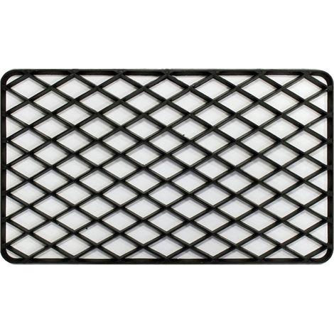 Tapis d'Entrée en PVC "Grille" 34x58cm Noir