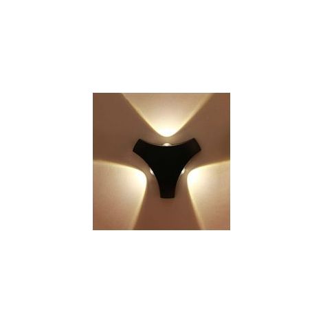 (Black) IP65 Moderne simple extérieur LED étanche applique extérieure balcon mur extérieur cour escalier intérieur couloir lampe murale de chevet (1/5)