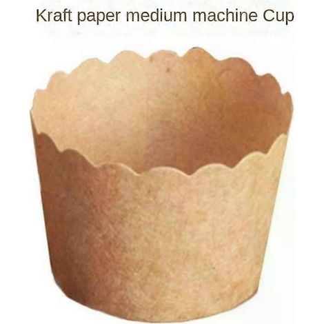 Moules à muffins en papier kraft de taille moyenne, boîte d'emballage pour pâtisserie, caissettes à pain, gobelets en papier, décoration de mariage, moule à gâteau (1/5)