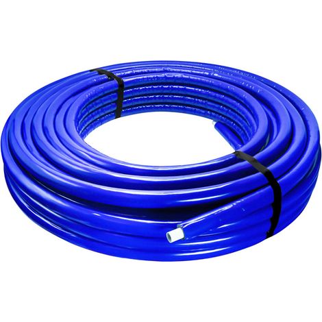 Mehrschichtverbundrohr mit Isolierung 6 mm - 16 x 2 mm - 50 m Rolle - Blau Mehrverbundrohr
