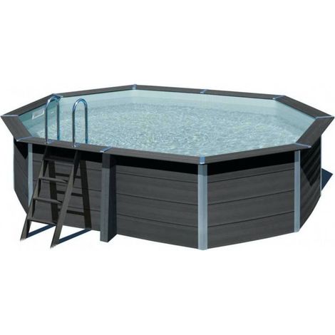 Piscina fuori terra in composito GRE 524x386x124 cm-Kit base (1/5)
