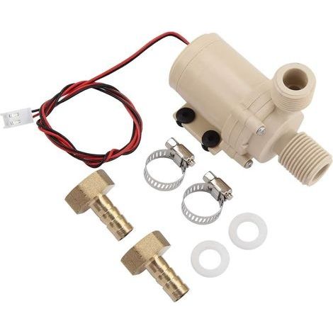 Pompe à eau solaire de CC 12V, pompe de circulation d'eau chaude/de refroidissement