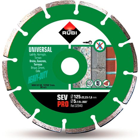 Diamantscheibe rubi r32940 125 mm grau trockenschnitt