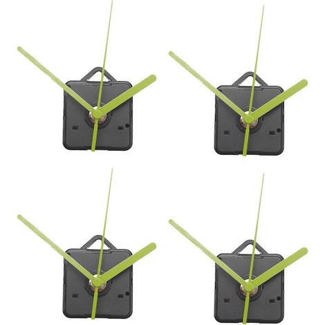 4x Quarz-Uhrwerk für Wanduhren, geräuschloser Modus, DIY-Reparaturset, Ersatzteile, Heimdekoration (1/5)