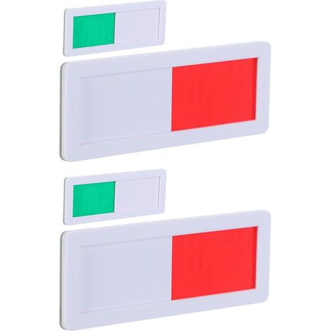 Panneau « Bureau libre » et panneau de porte de salle de réunion (lot de 16) : facile à utiliser, robuste et polyvalent. (1/5)