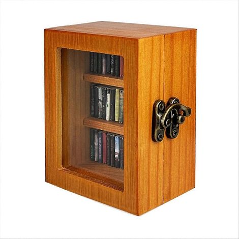 Bibliothèque anti-anxiété Mini bibliothèque décorative Bibliothèque miniature Secouez votre anxiété avec 60 mini-livres (1/5)