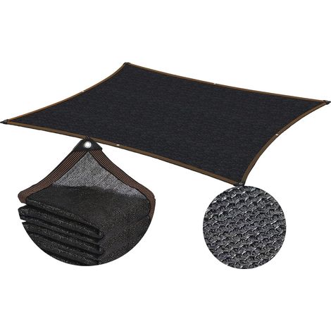 Filet D'Ombrage avec œIllets - 90% - Bloque Efficacement La LumièRe du Soleil Et Les Rayons UV pour Pergola, Jardin, Serre, Poulailler, ExtéRieur (5x5m) (1/5)