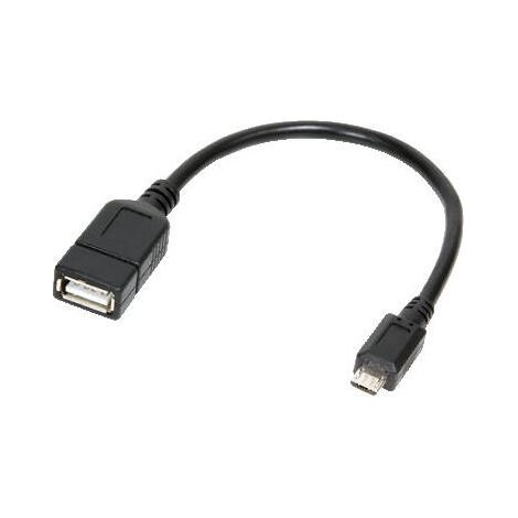 Cable adaptador/conector para smartphones (micro USB, conector macho a hembra, cable de , 20cm, 1