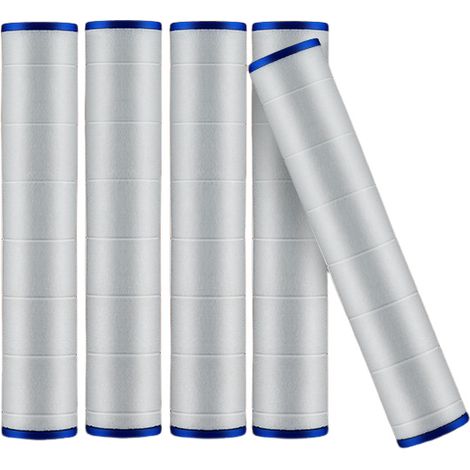 Lot de 5 filtres en coton PP, filtre à sédiments, filtre pour pommeau de douche 10,5 x 2 cm (1/5)