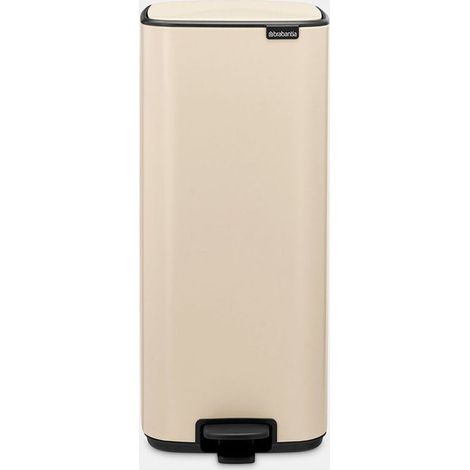 Brabantia 238123 Bo Pedal Bin Pattumiera a Pedale 30 L Acciaio con Chiusura Ammortizzata Base Antiscivolo colore Beige