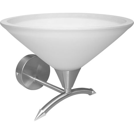 Applique Candellux Helia 1xE27 cromo vetro bianco interno (1/2)