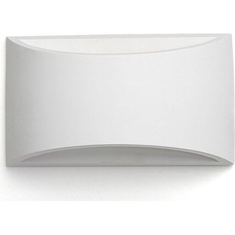 Applique murale en plâtre bidirectionnelle Pearl G9 – Lumière douce des deux côtés – IP20 pour intérieur – Peinture personnalisable (1/5)
