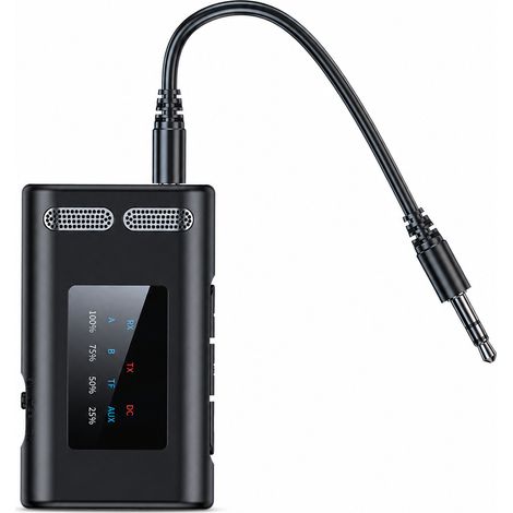 Adaptateur Audio Bluetooth 6.0 Émetteur-Récepteur RX/TX avec Jack 3,5 mm, Connexion à 2 Appareils (1/5)