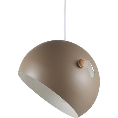 Suspension en acier Tubbie beige 1 abat-jour (1/4)
