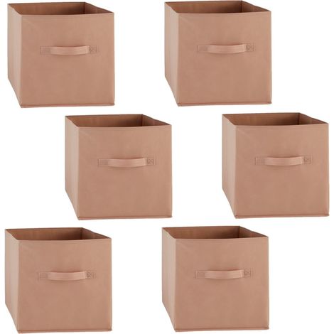 Lot de 6 boîtes de rangement en tissu MIX N' MODUL (1/4)
