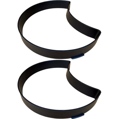 Moule à Pavés de Jardin de Croissant 2 Pièces en Plastique Léger pour Allée de Jardin DIY, Accessoire de Moulage Béton et Ciment, Fournitures pour Chemin Extérieur (1/5)