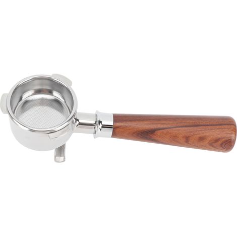Porte-filtre à café 54 mm en acier inoxydable, pièce de rechange, séparateur à 2 becs pour machines à café 870 et 880, accessoires A1 en palissandre de Siam (1/5)