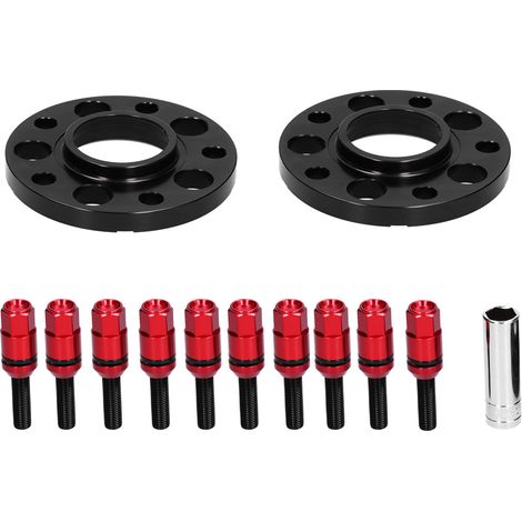 Kit d'entretoises de roue centrées avec bride 0,6 pouce et boulons de rechange pour BMW Série 1 3 5 6 7 8 Z3 Z8 M3 M5, rouge (1/5)