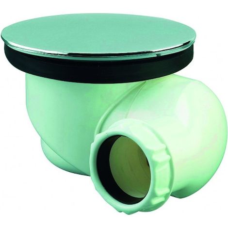 Nicoll – Bonde de douche ronde 90 mm – Goulue – Capot ABS – Sortie orientable 180° – Entretien facile par le dessus (1/8)