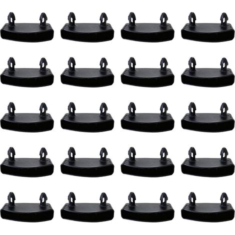 20 Pièces 53 mm Supports pour Sommier à Lattes Embouts, Fixation Latte Sommier Embout de Latte, Lattes pour Rails Latéraux, Accessoires de Connexion pour Lit Double et Simple (1/5)