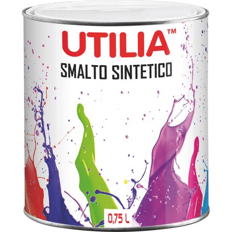 Utilia SMALTO SINTETICO  ml. 750 Bianco lucido 6.00 pz