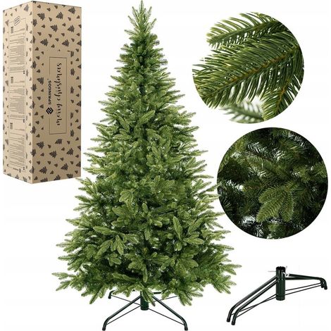 Árbol de Navidad artificial, abeto alpino natural, 180 cm, PE, COMO uno natural, denso y de lujo. (1/5)