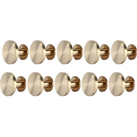 10 Ensembles de Vis de Reliure pour Livres, Faciles à Assembler et Démonter, Rivets Robustes pour Artisanat du Cuir et Carnets 13x18mm (1/5)