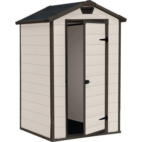 Casita de resina Manor 4X3 Beige 129X103X196H cm Keter