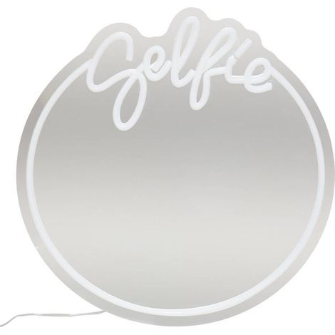Néon LED Miroir Selfie 35x35cm - Atmosphera créateur d'intérieur