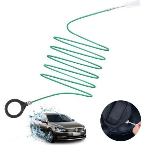 Brosse de Nettoyage de canalisation de Toit ouvrant de Voiture, Outil de Nettoyage de Trou de vidange Automatique Nettoyeur de Tube Long, Accessoires de Voiture Brosse de vidange Flexible (1/4)