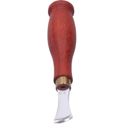 Outil de rainurage pour cuir à rainure peu profonde, outil de sertissage et de pliage pour bricolage, 2,0 mm (1/5)