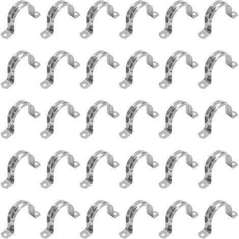Stainless steel U-shaped hose clamp, half-round hose clamp for air/water hoses, water hose fittings – 60 mm (1/5)