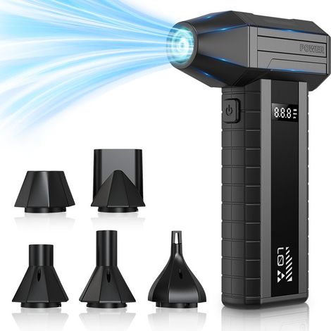 Ventilateur et souffleur de poussière portable rechargeable (1/5)