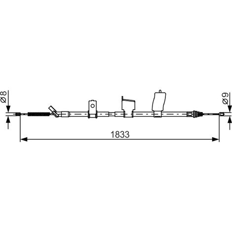 Cable del freno de mano 1987482340 Bosch