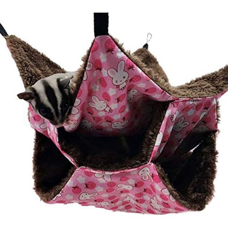 Hamac pour cage de petit animal domestique, panier pour rat, cochon d'Inde, lit confortable pour furet, niche pour petits animaux (1/5)
