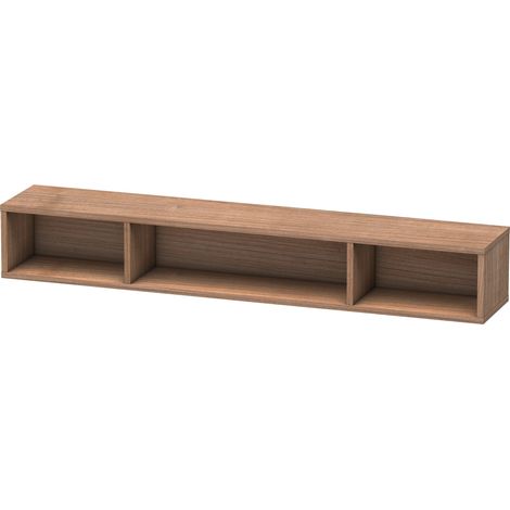 Scaffalatura Duravit L-Cube, larghezza 800 mm, profondità 140 mm, orizzontale, 3 scomparti, colorazione: Ciliegio del Ticino - LC120007373 (1/2)