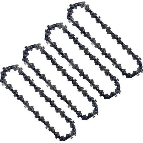 4 Pièces Chaînes De Tronçonneuse 4 Pouces 1/4 Pouces Compatibles Mini Tronçonneuses éle (1/5)