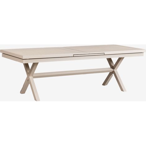 SKLUM Ausziehbarer rechteckiger Esstisch Karena aus Aluminium Beige Tapioca 240 - 300 x 100 cm (1/5)