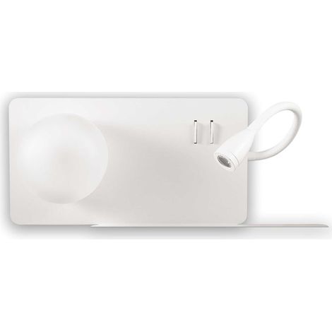 LAMPADA DA PARETE BOOK 2 AP BIANCO (1/2)