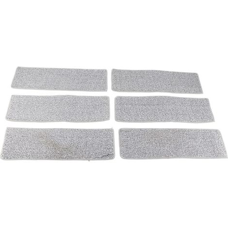Serpillère Microfibre à Usage Sec et Humide, 6 Pads Inclus, pour Sols Carrelés et Maison (1/4)