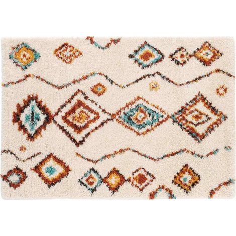 Tapis Déco Shaggy "Vasco" 120x170cm Multicolore (1/4)