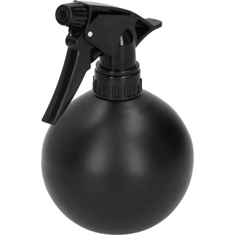 Arrosoir en acier inoxydable 500 ml, vaporisateur d'eau pour plantes et fleurs d'intérieur, noir (1/5)