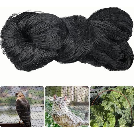 Filet Anti Oiseaux 10m x 10m Protection Oiseaux et Anti Pigeon Maille de 5 cm Stable aux UV et Résiste Aux Intempéries (1/5)