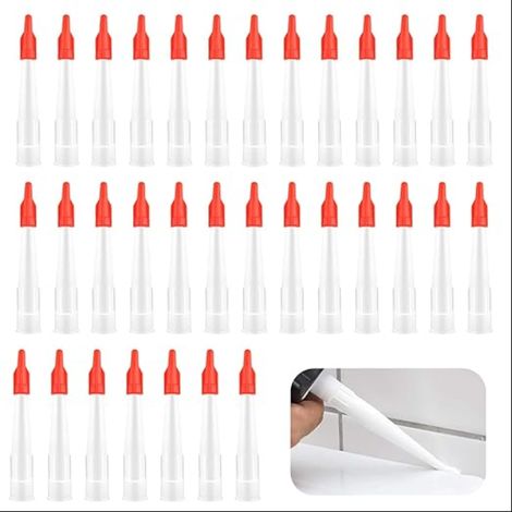 pointes de cartouche transparentes en silicone embouts de rechange d'étanchéité cartouches buses outils finition (1/5)