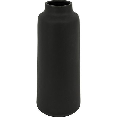 Atmosphera Jarrón Cerámica Negro 30 cm