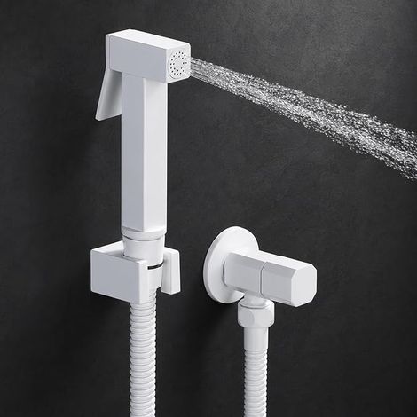 Douchette WC, Douchette WC Blanche, Laiton Douchette à Main Bidet (1/5)